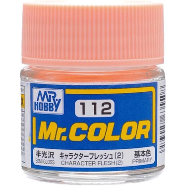 Mr Hobby (Gunze) C112 Mr Color Semi Gloss Character Flesh 2 Lacquer Paint 10ml